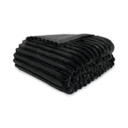 Velmora™ King Comforter Set, 5-Piece, All-Season, Black Cozy Plush