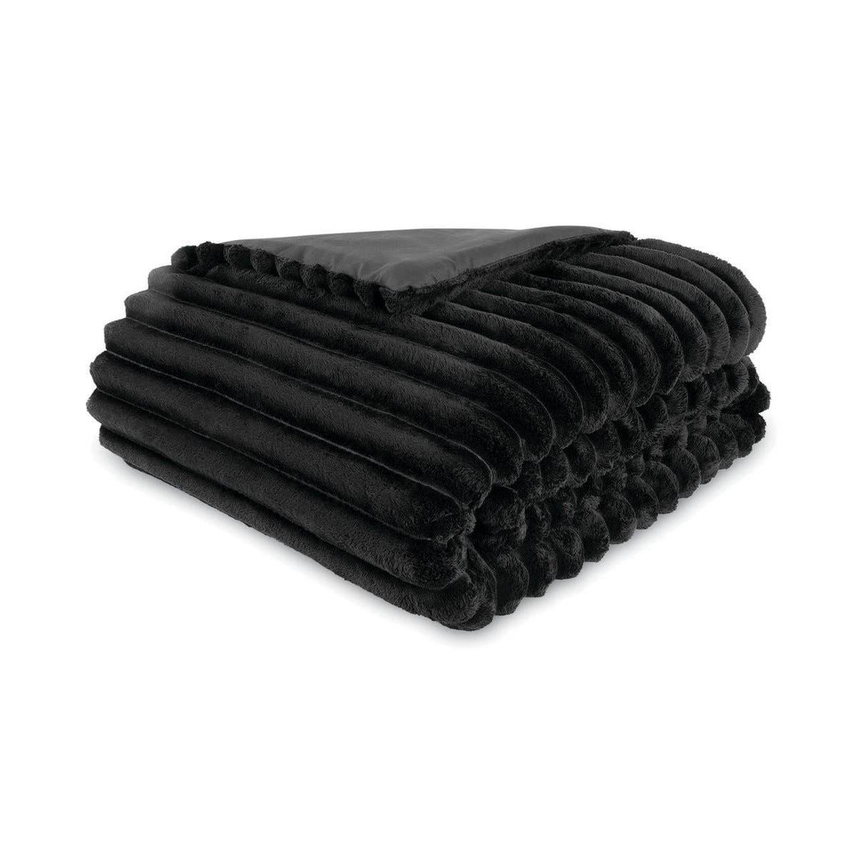 Velmora™ King Comforter Set, 5-Piece, All-Season, Black Cozy Plush