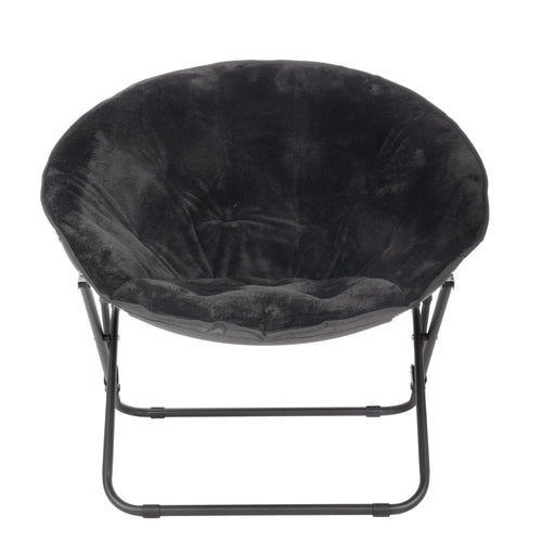 Velmora™ (3 pack) Saucer Chair for Kids and Teens, Black
