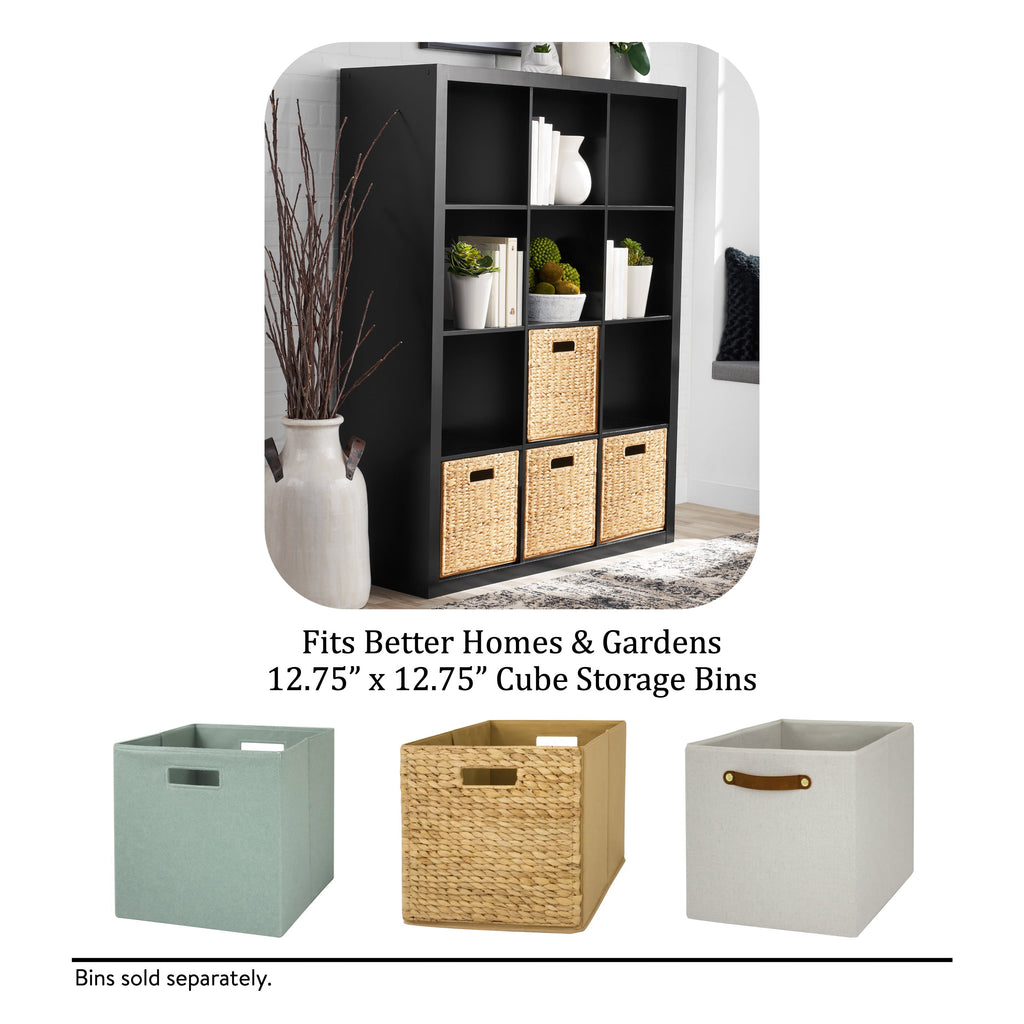 Velmora™ 12 Cube Storage Organizer, Solid Black