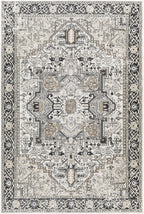 Velmora™ Black & Ivory Persian Indoor Area Rug, 5 ft x 7 ft