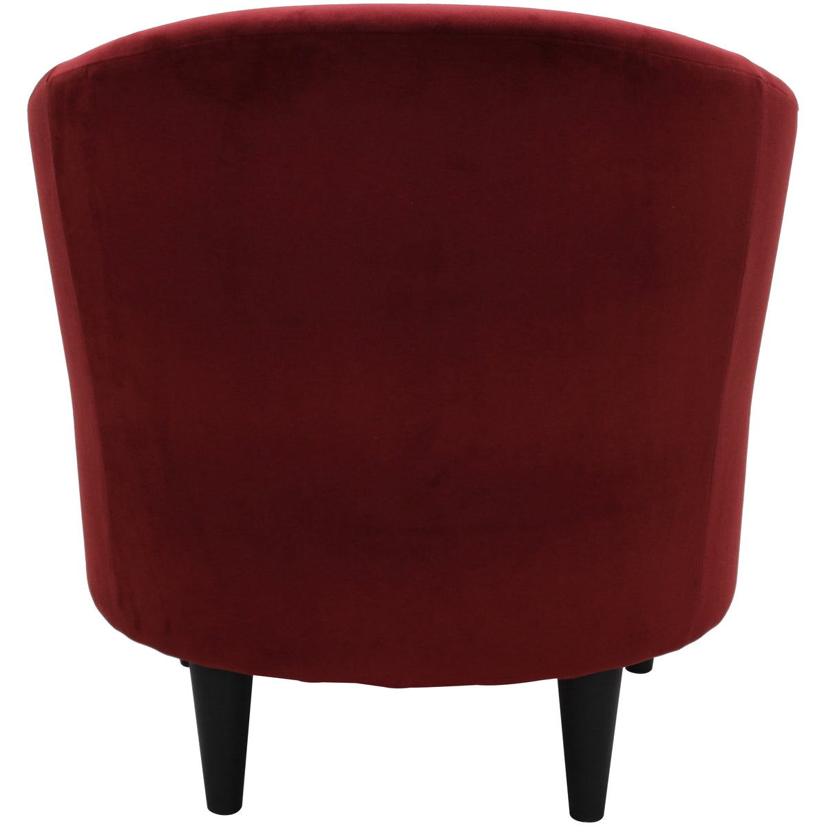 Velmora™ Microfiber Tub Accent Chair, Berry Red