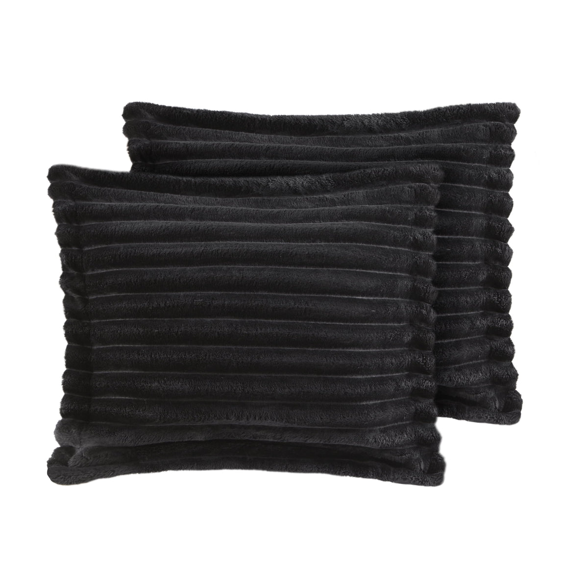 Velmora™ King Comforter Set, 5-Piece, All-Season, Black Cozy Plush