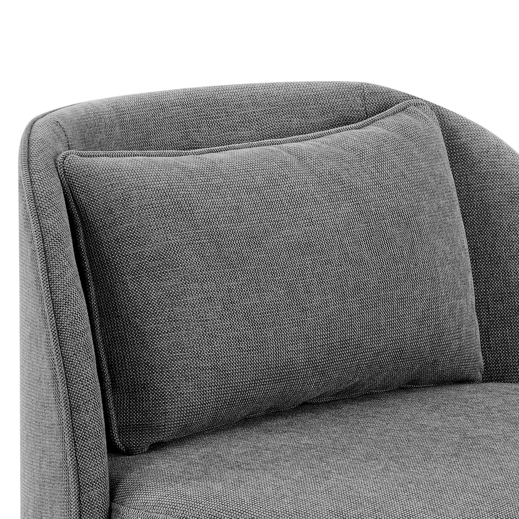 Velmora™ Juliet Modern Arch Swivel Accent Chair, Gray