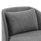 Velmora™ Juliet Modern Arch Swivel Accent Chair, Gray