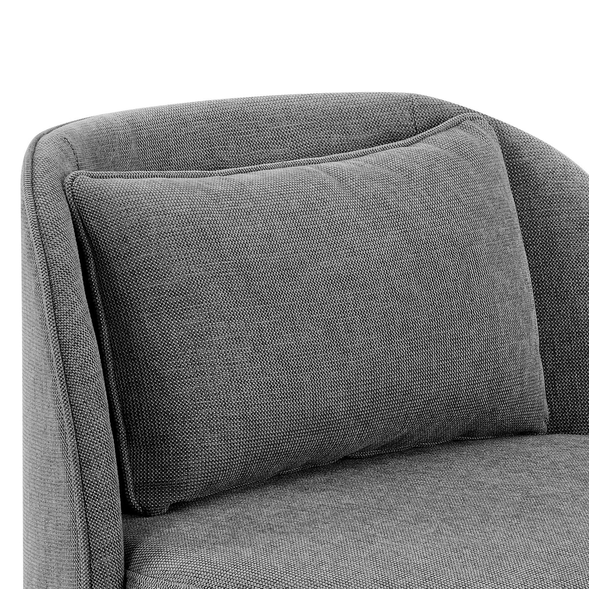 Velmora™ Juliet Modern Arch Swivel Accent Chair, Gray