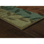 Velmora™ Traditional Leaf Block Multicolor Indoor Area Rug, 5' x 7'