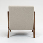Velmora™ Wood Arm Accent Chair, Beige