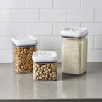 Velmora™ (4 pack) 9.9 Cup Flip-Tite Square Food Storage Container, Ideal for Pantry Organization