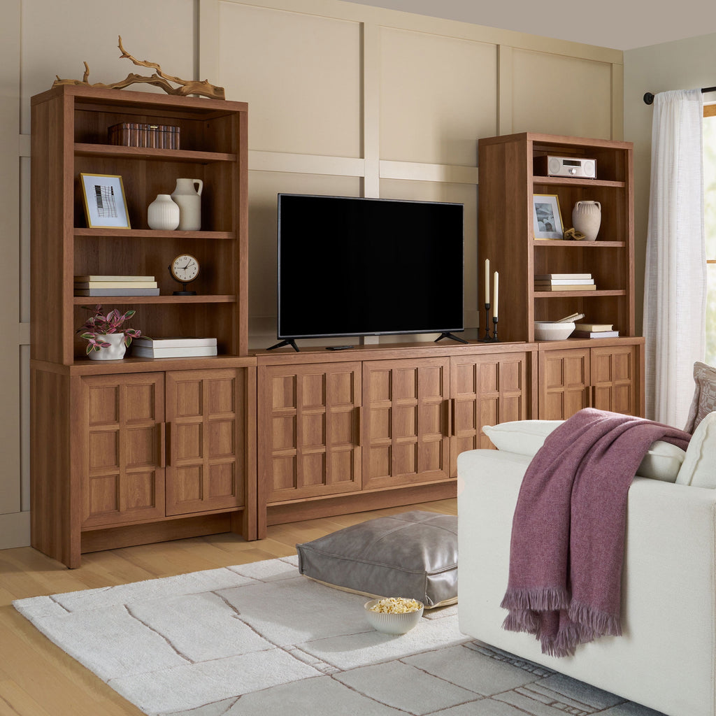 Velmora™ Mason Bookcase, Brown Oak Finish