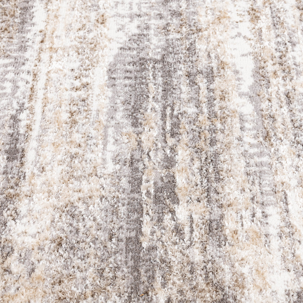 Velmora™ 5 ft x 7 ft Neutral Shiny Abstract Indoor Area Rug