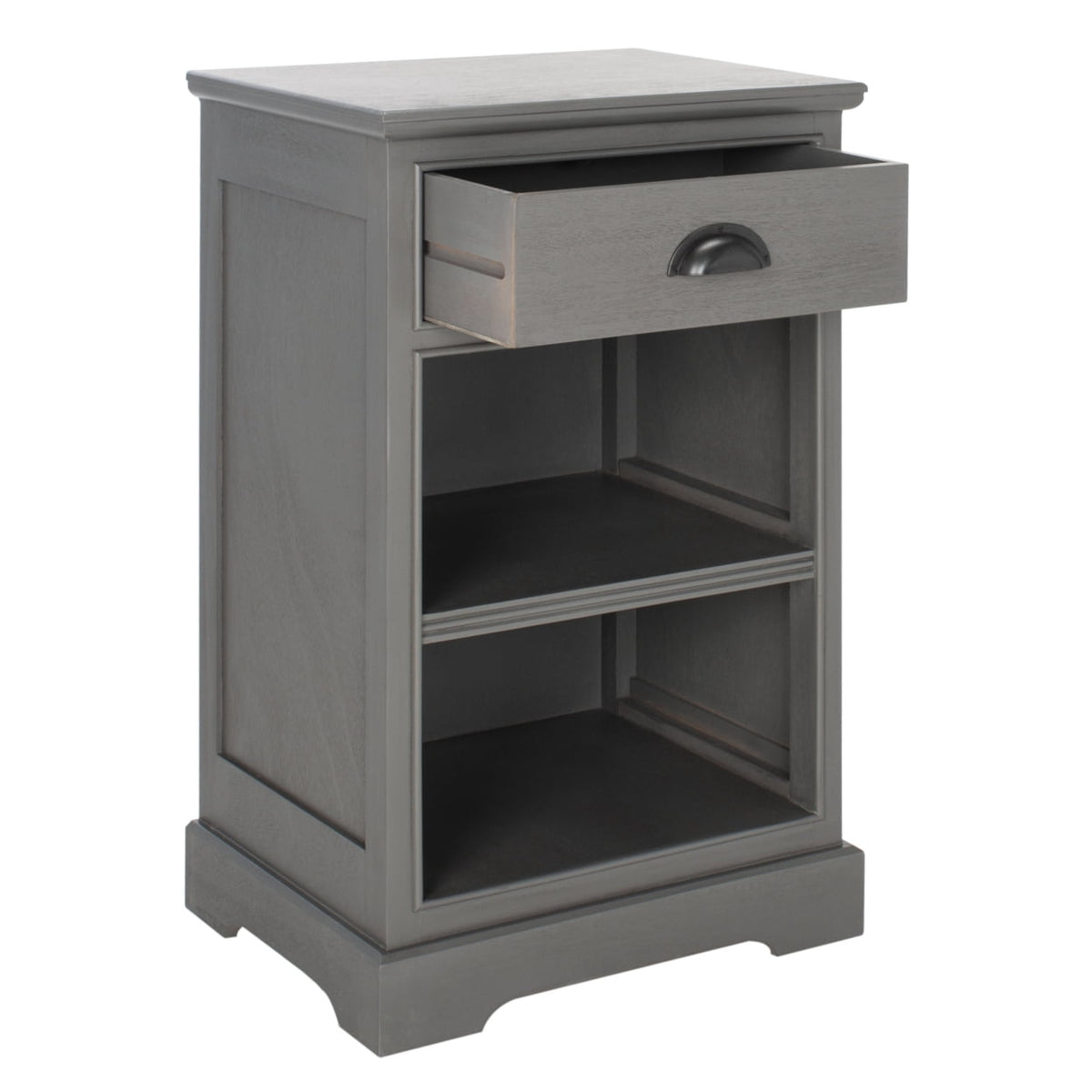 Velmora™ Griffin One Drawer Side Table Grey