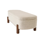 Velmora™ Adlin Storage Bench, Cream Boucle