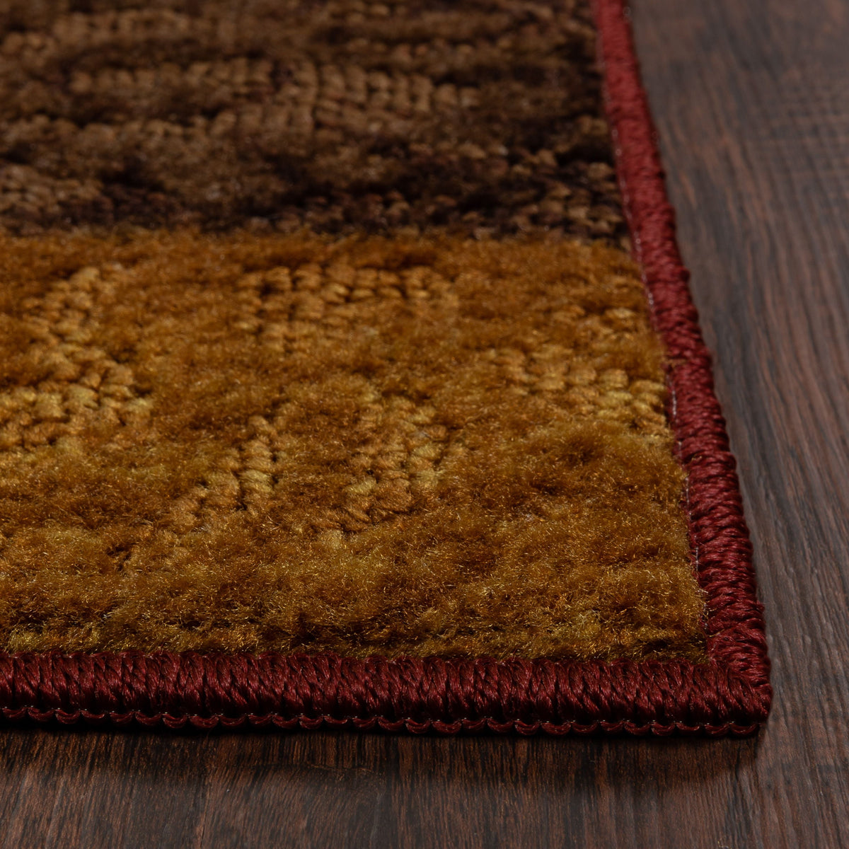 Velmora™ (2 pack) Transitional Medallion Block Red Print Indoor Accent Rug, 2'6"x3'10"