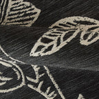 Velmora™ 7' x 10' Black & White Floral Outdoor Rug