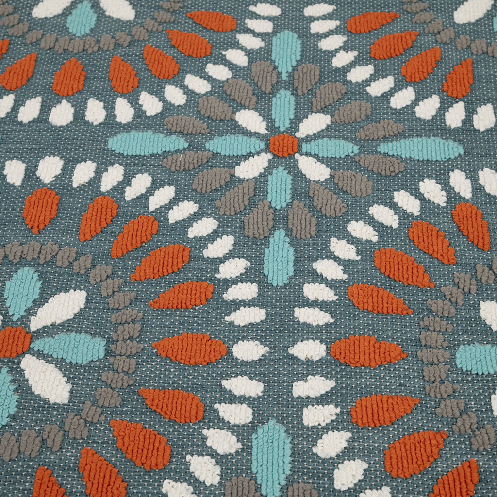 Velmora™ 5 ft x 7 ft Polypropylene Outdoor Area Rug, Multi Medallion