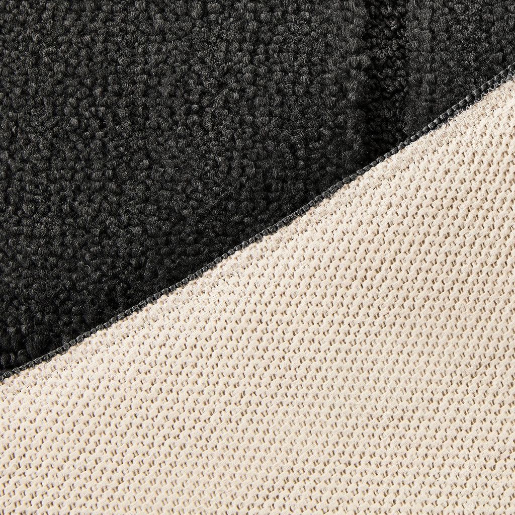 Velmora™ Solid High Low Tufted Grid Dark Gray Indoor Area Rug, 5' x 7'