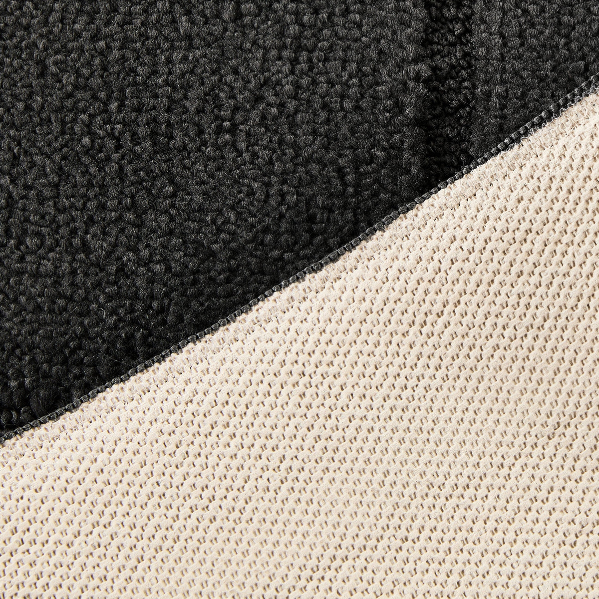 Velmora™ Solid High Low Tufted Grid Dark Gray Indoor Area Rug, 5' x 7'