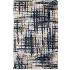 Velmora™ Crosshatch Shag Indoor Area Rug, Navy, 5 ft x 7 ft