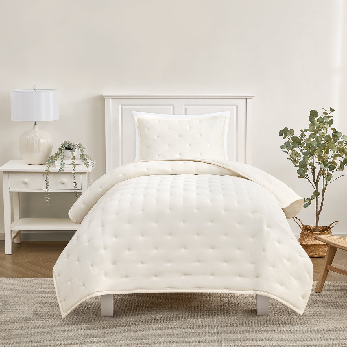 Velmora™ Full/Queen Comforter Set, All-Season, 3-Piece, Pink
