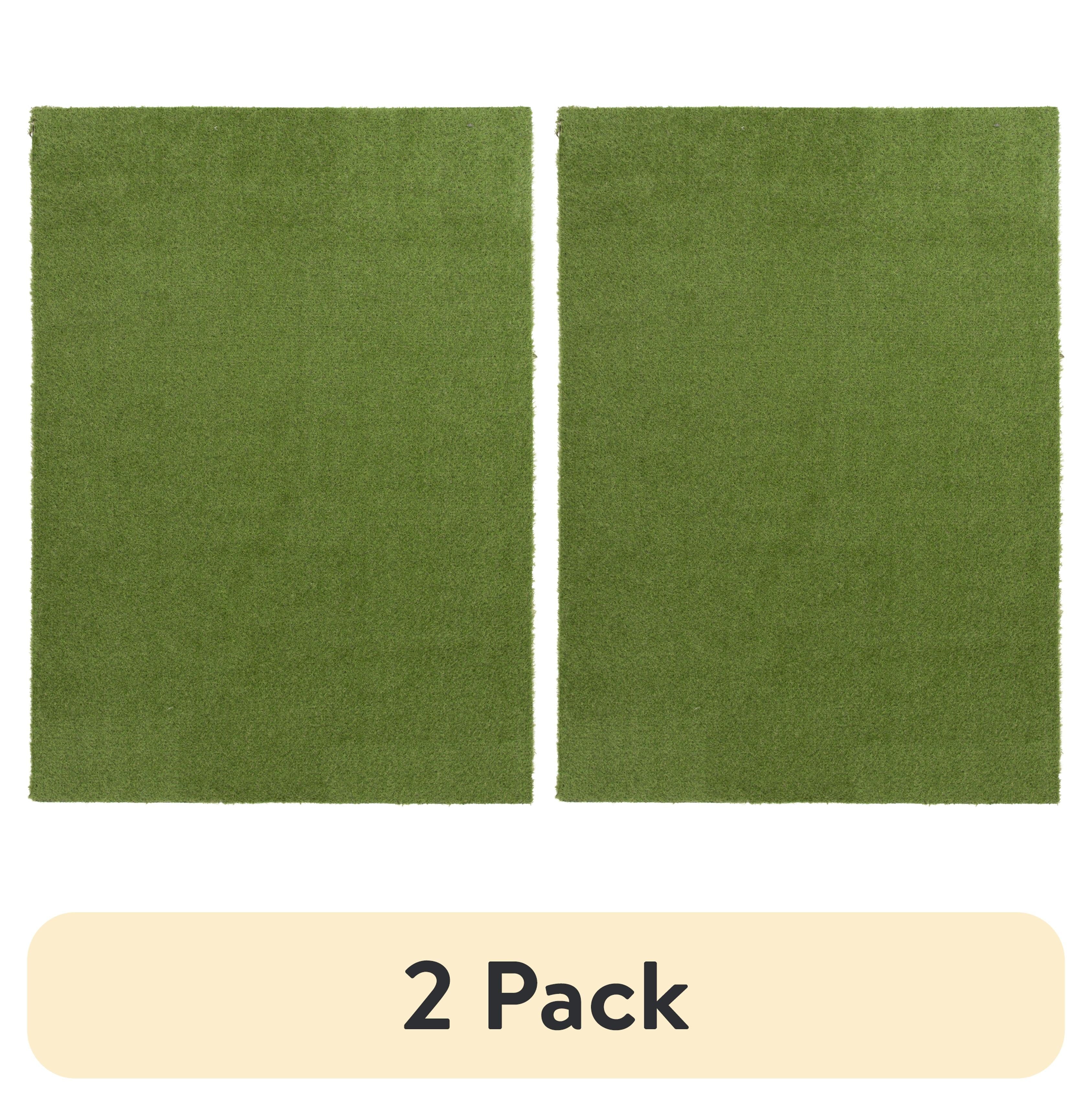 Velmora™ (2 pack) Green Faux Grass Outdoor Rug, 5'x7'