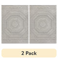 Velmora™ (2 pack) 7 x 10 Gray Medallion Outdoor Rug