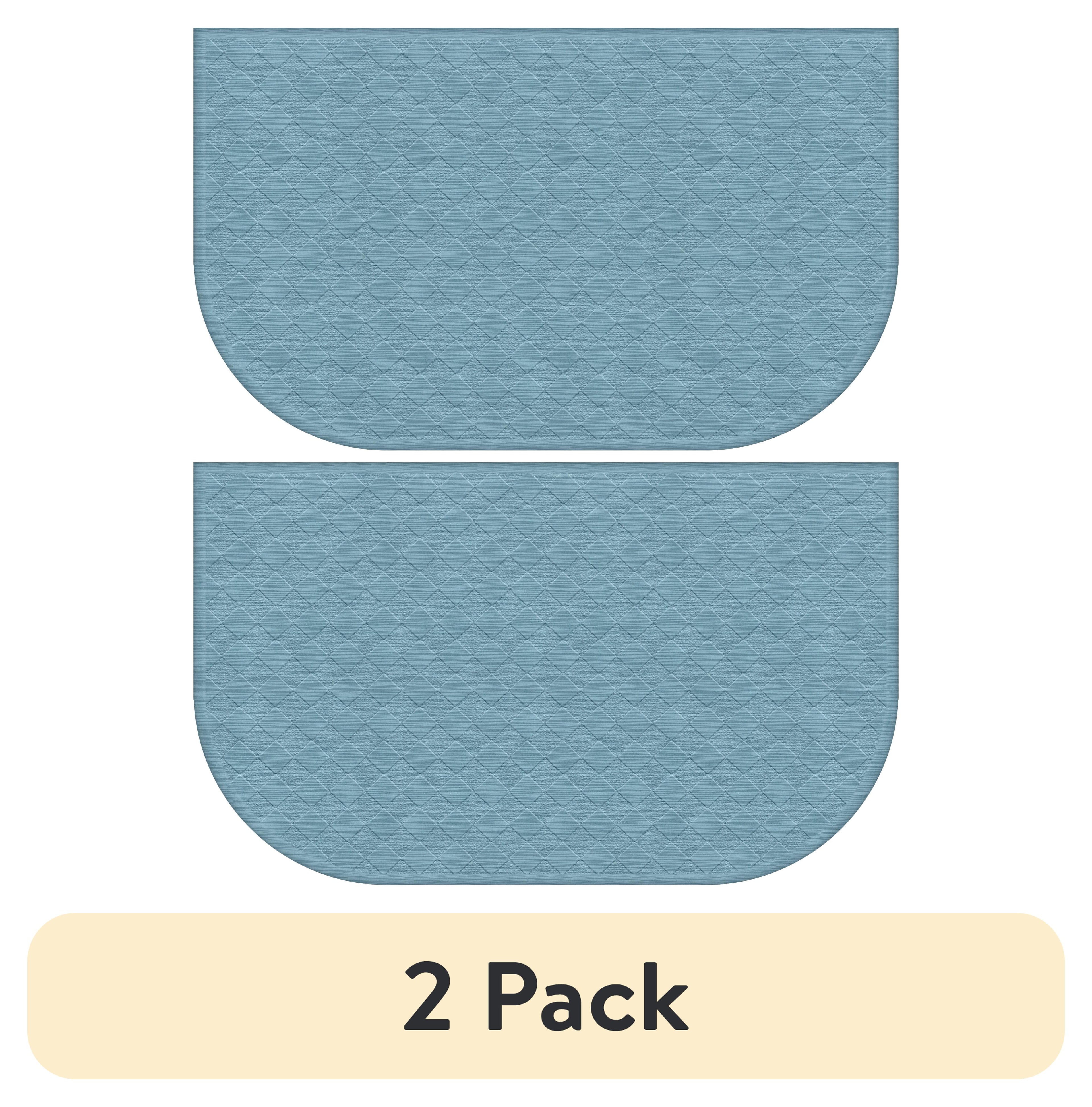 Velmora™ (2 pack) Comfort Mate D Kitchen Mat; Teal, 1.5' x 2.5'