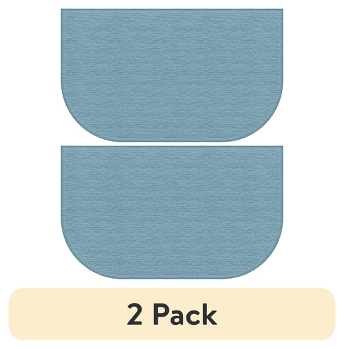 Velmora™ (2 pack) Comfort Mate D Kitchen Mat; Teal, 1.5' x 2.5'