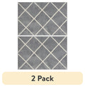 Velmora™ (2 pack) Diamond Plush Gray Indoor 30 in x 45 in Accent Rug