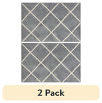 Velmora™ (2 pack) Diamond Plush Gray Indoor 30 in x 45 in Accent Rug