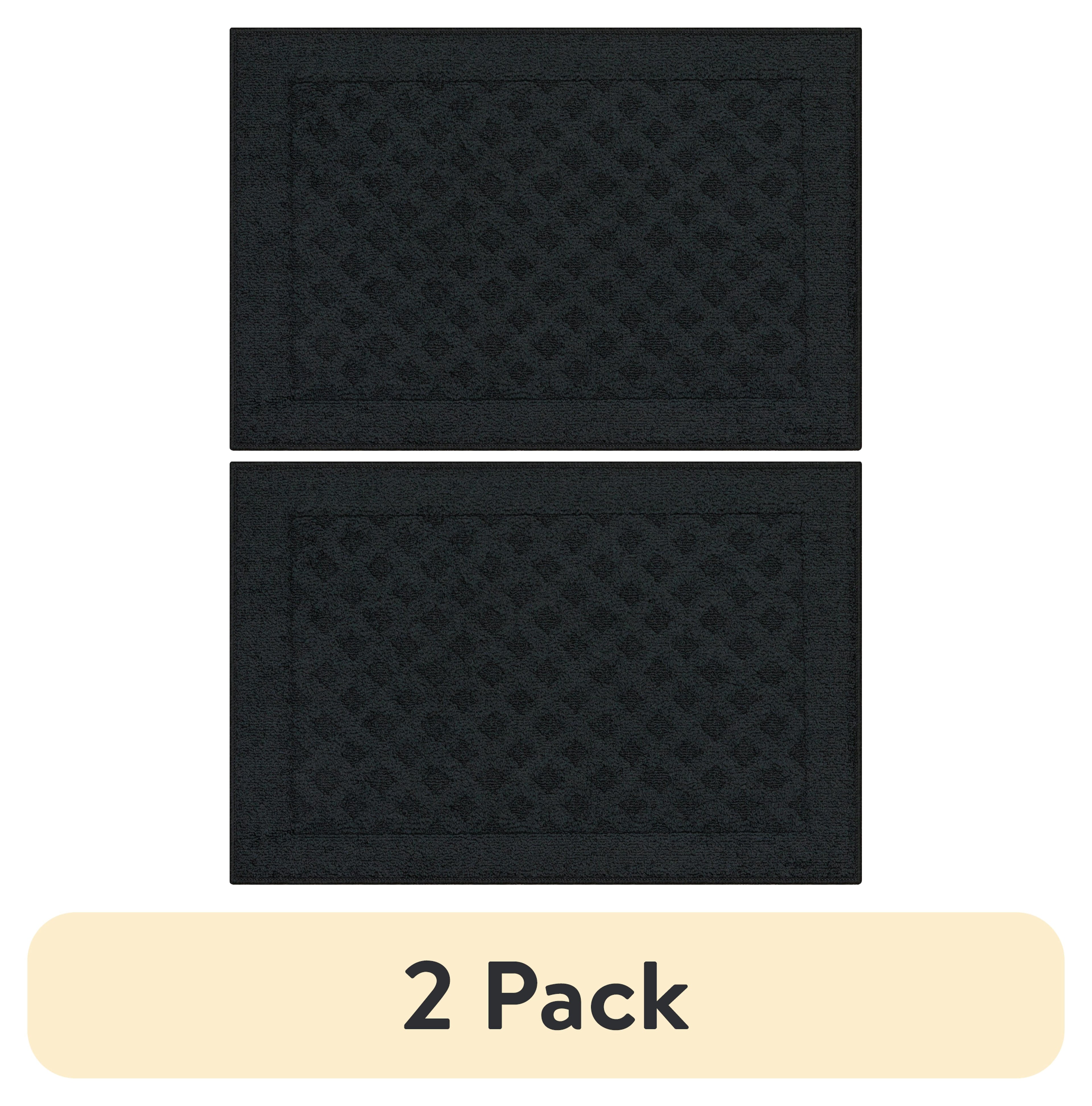 Velmora™ (2 pack) Dylan Solid Diamond Indoor Accent Rug, Beige, Skid-Resistant, 2 ft 6 in x 3 ft 10 in