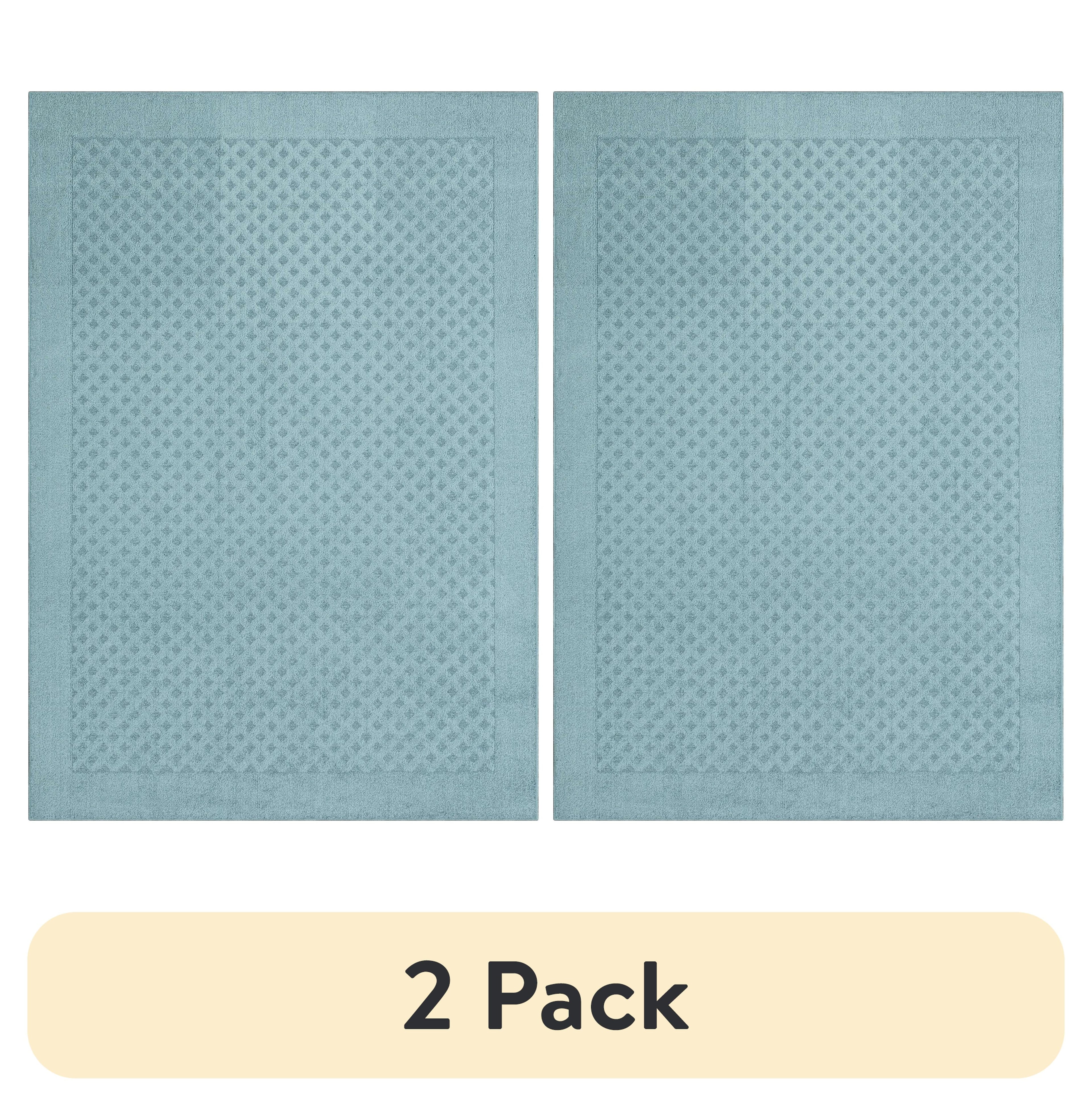 Velmora™ (2 pack) Dylan Solid Diamond Indoor Accent Rug, Beige, Skid-Resistant, 2 ft 6 in x 3 ft 10 in