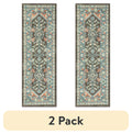 Velmora™ Persian Border Medallion Indoor Area Rug, Rust Brown, 5 ft x 7 ft