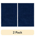 Velmora™ (2 pack) Traditional Solid Navy Youth Shag Indoor Area Rug, 5 ft x 7 ft
