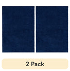 Velmora™ (2 pack) Traditional Solid Navy Youth Shag Indoor Area Rug, 5 ft x 7 ft