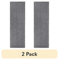 Velmora™ (2 pack) Solid Gray Shag Indoor Runner Rug, 1 ft 9 in x 5 ft
