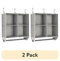 Velmora™ (2 pack) 4-Shelf Gray Hanging Closet Organizer with Rack