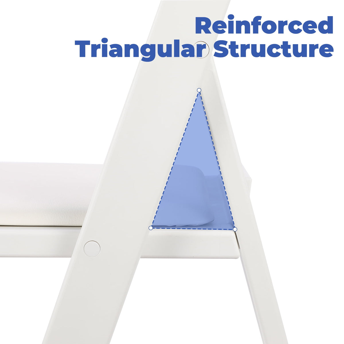 Velmora™ Banquet Padded Resin Folding Chair, White, Set of 2