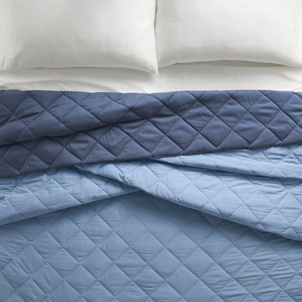 Velmora™ Down Alternative Comforter, Full/Queen - Blue, Reversible