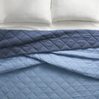 Velmora™ Down Alternative Comforter, Full/Queen - Blue, Reversible