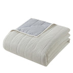 Velmora™ Corduroy Quilt, Full/Queen, White, Reversible Bedding