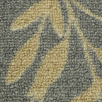 Velmora™ (2 pack) Traditional Leaf Block Gray Print Indoor Area Rug, 7' x 10'