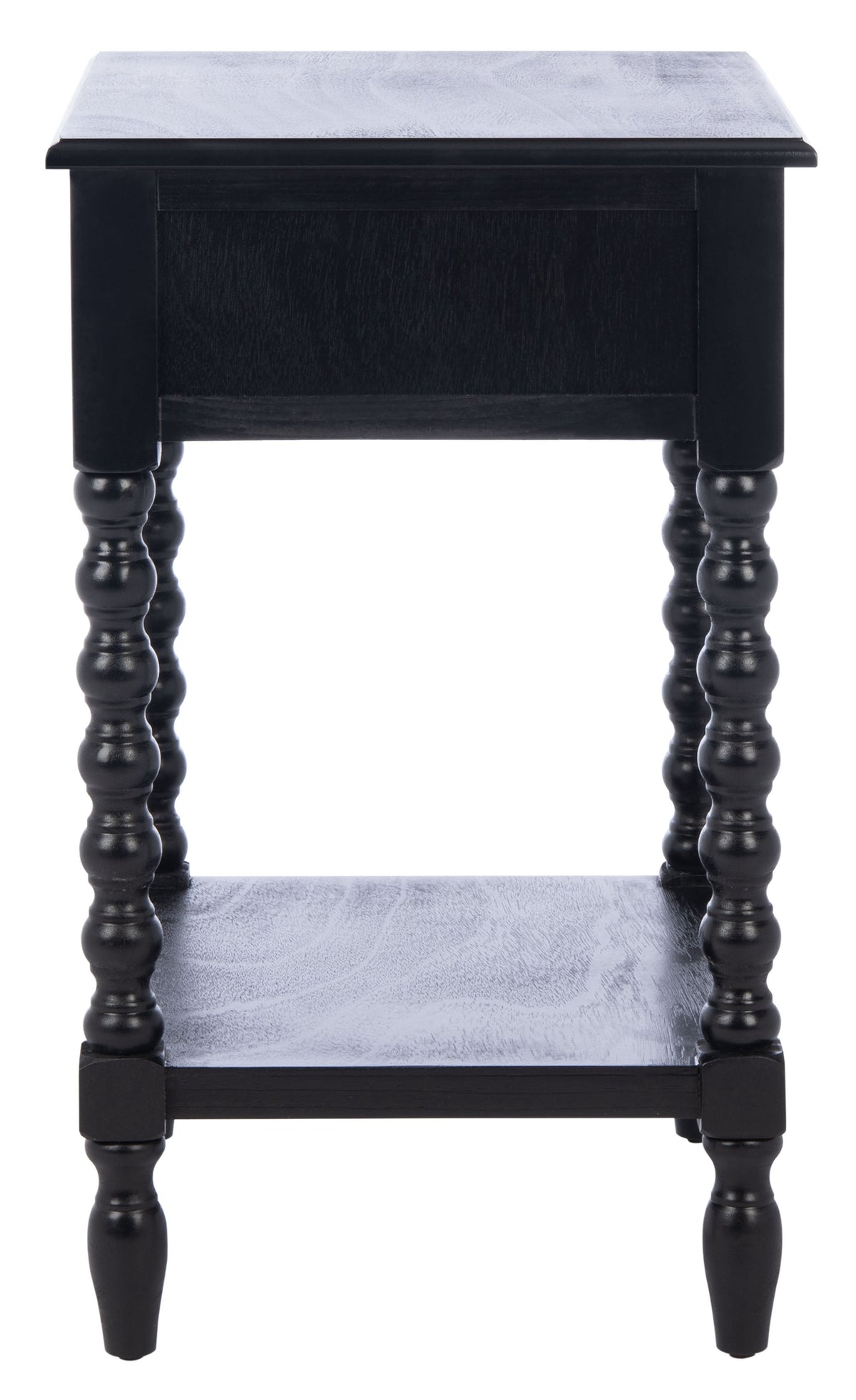 Velmora™ Athena Solid 1 Drawer Accent Table, Black
