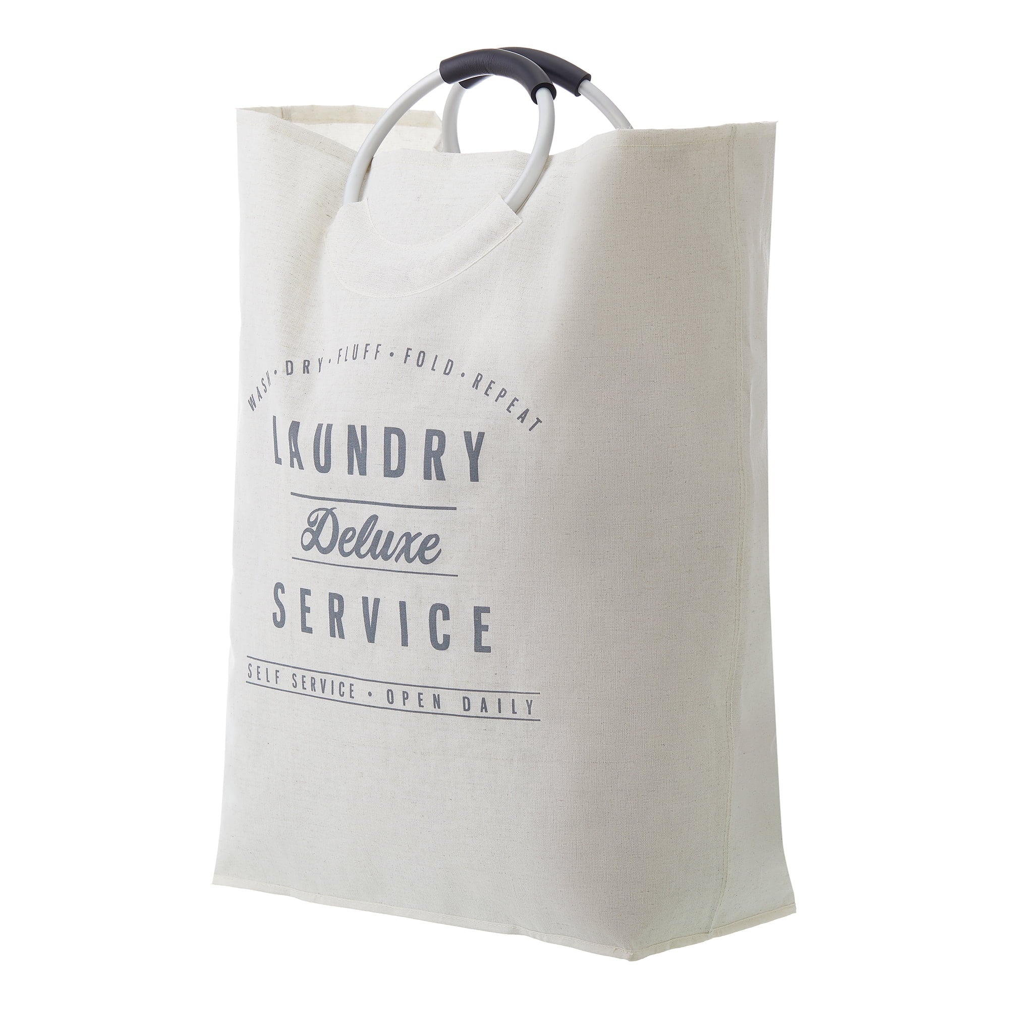 Velmora™ (2 pack) Deluxe Laundry Service Canvas Tote with Aluminum Handles