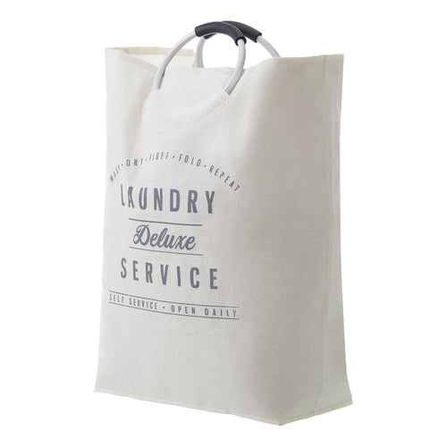 Velmora™ (2 pack) Deluxe Laundry Service Canvas Tote with Aluminum Handles