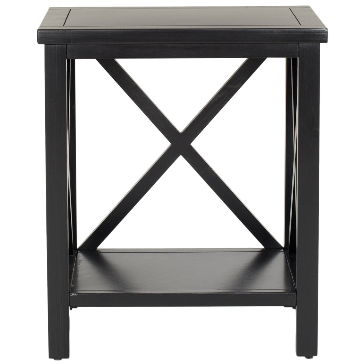 Velmora™ Candence Cross Back End Table Black