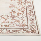 Velmora™ Tan Floral Faux Fur Indoor Area Rug, 4 ft x 5 ft 6 in