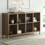 Velmora™ 8-Cube Organizer with Metal Base, Vintage Walnut