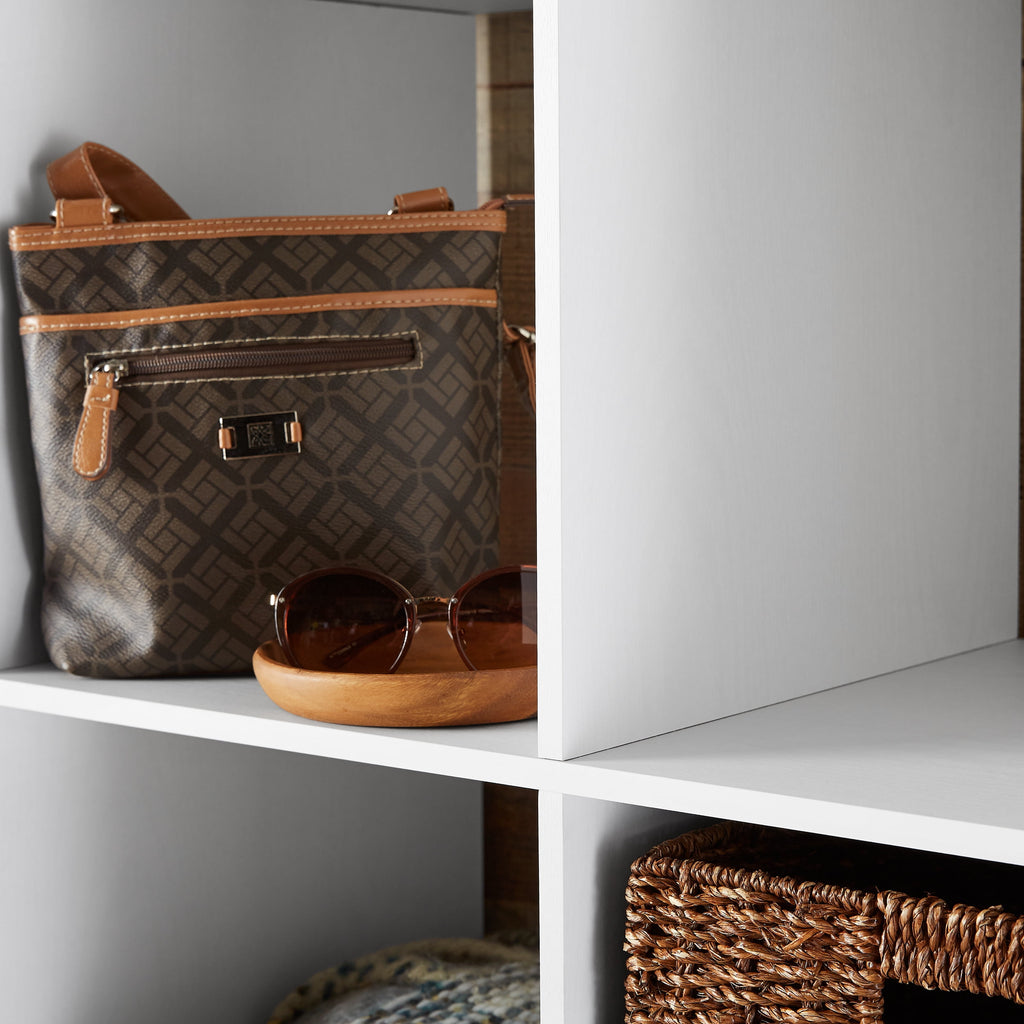 Velmora™ 16 Cube Storage Organizer, White Texture