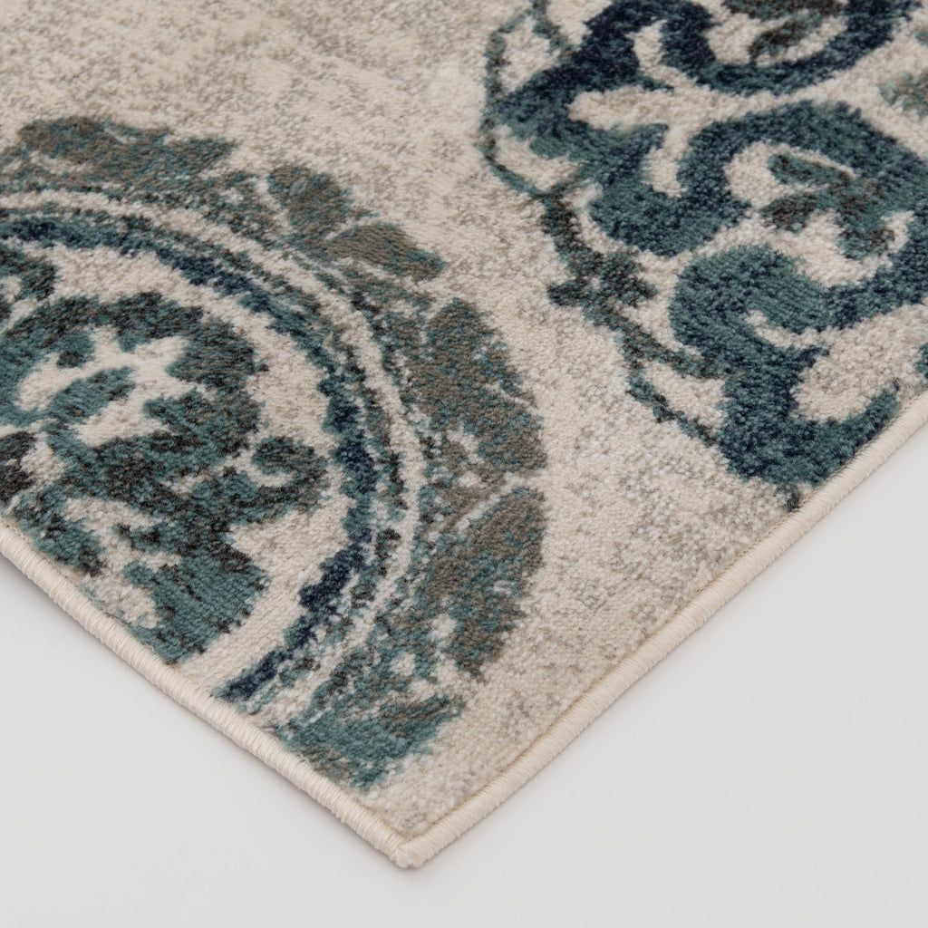 Velmora™ Teal Medallion 3 Piece Indoor Area Rug Set